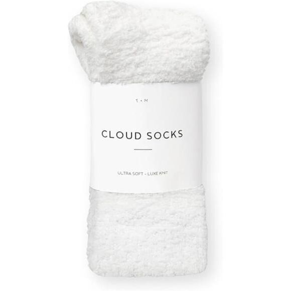 Unisex Fuzzy Sleep Socks – Hypoallergenic White Bed Socks for Cozy Comfort - Picture 3 of 3